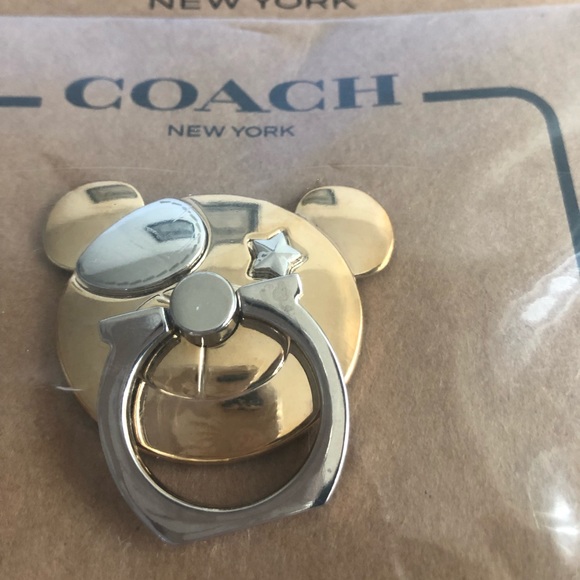 Coach Accessories - Adorable Authentic Coach Phone Ring Holder NWT